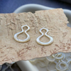 Natural Mother of pearl bigger cabochon cutting for pendant inlay making women jewelry gourd shape white shell hollow design 