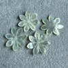 Natural Mother of pearl flower design cutting small beans for girl bracelet DIY jewelry white shell pretty things necklace using parts