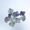 Natural Mother of pearl clover shape cutting pink shell small beans for pendant inlay making face cutting cabochon design jewelry