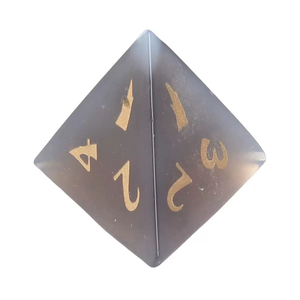 Natural Mother of pearl cube shape cutting gray agate dice for play for man small beans pretty things by stone onxy cabochon 