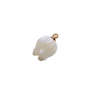 Natural Mother of pearl flower shape cutting small things for bracelet design women jewelry making white shell necklace earrings