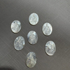 Natural Mother of pearl oval shape cutting women jewelry pendant making white shell inlay design small beans embossment