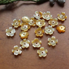 Natural Mother of pearl flower shape cutting earrings design for DIY women jewelry brooch colorful beans fashion little things 