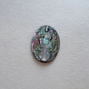 Natural Mother of pearl oval shape pendant image cutting women jewelry inlay making design black shell cabochon beans icons