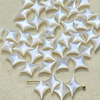 Natural Mother of pearl small cabochon for bracelet design diamond shape cutting bombe face girls jewelry making parts little star