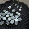 Natural Mother of pearl little star shape cutting for rings design cabochon beans earring making bombe face bracelet design 