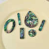 Natural Mother of pearl hollow pendant women jewelry earrings making abalone shell drop shape cutting bigger pendant fashion 