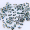 Natural Mother of pearl marquise shape cutting small beans cabochon for jewelry inlay making moss agate face cutting earrings 