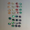 Natural Mother of pearl oval shape design cutting for earrings making women necklace colorful beans jewelry parts rings inlay 