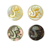 Natural Mother of pearl hollow design for bracelet design making women jewelry animal shape cutting for pendant small beans image 