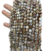 Natural Mother of pearl small beans cutting for necklace design making gray shell women fashion jewelry DIY conch shell bracelet