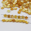 Natural Mother of pearl star shape carving earrings design making for women necklace small beans colorful star design bracelet 