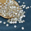 Natural Mother of pearl small beans cutting cabochon shape for women jewelry earrings design bombe face double carving 