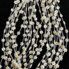 Natural Mother of pearl small flower cutting for necklace making beans double side yellow shell women bracelet parts for girl 