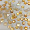 Natural Mother of pearl small cabochon for earrings design jewelry making inlay yellow shell bombe face rectangle design necklace 