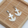 Natural Mother of pearl animal shape cutting for jewelry pendant making small fish design white color beads parts pretty things