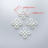 Natural Mother of pearl hollow design for bracelet making women jewelry double cutting necklace beans DIY square shape 