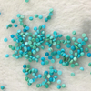 Natural Mother of pearl small beads cabochon 2mm rings inlay making turquoise blue stone round shape beads earrings design 