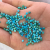 Natural Mother of pearl small beads cabochon 2mm rings inlay making turquoise blue stone round shape beads earrings design 
