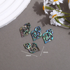 Natural Mother of pearl turtle shape cutting small beans abalone shell for jewelry making necklace design moon shape small beans
