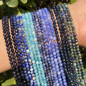 Natural Mother of pearl beads cutting face necklace making design women jewelry stone tiger eye agate small ball bracelet making