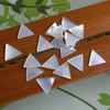 Natural Mother of pearl small beans triangle shape jewelry inlay design making plain face rings design for women jewelry bracelet 