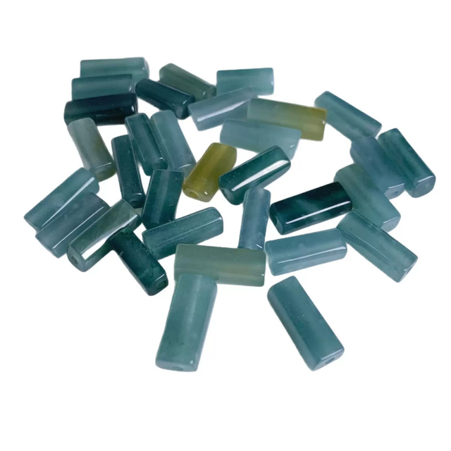 Natural Mother of pearl square shape cutting for chain making jade stone small beans jewelry necklace making design DIY using 