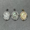 Natural Mother of pearl animal shape cutting cabochon pendant design jewelry inlay making embossment design women earrings 