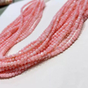 Natural Mother of pearl pink color shell ball necklace women jewelry design making beads small size round shape for chain using 