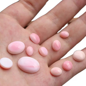 Natural Mother of pearl queen shell cabochon pink color shell round shape for rings design making inlay jewelry DIY women design 