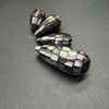 Natural Mother of pearl drop design abalone shell for chain women jewelry earring design making cabochon shape necklace DIY