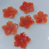 Natural Mother of pearl orange color shell flower cutting necklace design making women jewelry beads parts bracelet design