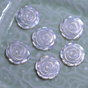 Natural Mother of pearl white flower cutting for earrings design jewelry inlay beads cabochon necklace making women design
