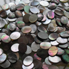 Natural Mother of pearl black shell cabochon cutting rings making jewelry for women design rings using earring oval cabochon