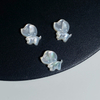 Natural Mother of pearl flower animal design cutting jewelry beads white shell dog shape necklace using DIY small beads bracelet 