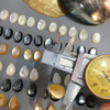Natural Mother of pearl oval cabochon carving for earring design jewelry inlay making women bracelet black shell small beads 