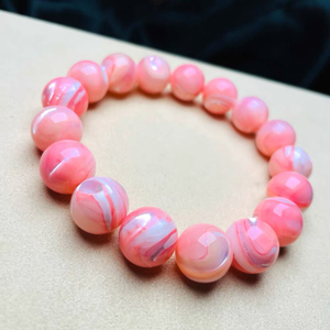 Natural Mother of pearl pink bracelet women jewelry fashion design big ball cabochon chain making red color earrings design 