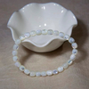 Natural Mother of pearl bracelet design for women jewelry making white shell beads oval shape cutting round design long necklace 