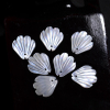 Natural Mother of pearl shell shape design cabochon flower earring making inlay jewelry white shell face cutting clover shape