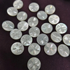 Natural Mother of pearl round shape cutting cabochon embossment design icons pendant jewelry inlay making face carving 