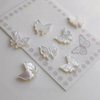 Natural Mother of pearl butterfly shape cutting for fashion jewelry making DIY small beans beauty things cabochon for bracelet 