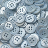 Natural Mother of pearl button shape cutting for cloth making small beans cabochon design jewelry parts blue color round disco 