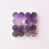 Natural Mother of pearl clover shape cutting red stone small things for women jewelry making inlay pendant earrings DIY flower
