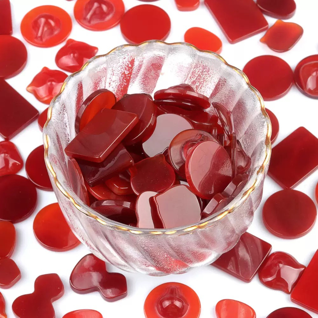 Natural Mother of pearl small round cutting for fashion jewelry making red agate gourd shape plain face small beans bracelet 