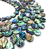 Natural Mother of pearl heart shape cabochon for earrings DIY rhombus shape carving abalone shell necklace using small things
