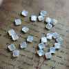Natural Mother of pearl clover shape cutting bracelet design making small things white shell for chain women necklace flower
