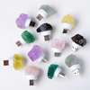 Natural Mother of pearl small beans plaything for women crystal light colorful agate rose original jewelry for DIY girl gift green