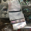 Natural Mother of pearl square shape cutting free design for pendant making DIY bigger size free radian black shell women jewelry