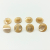 Natural Mother of pearl round beans for clothes button design cutting brown shell women clothes small size fashion design lady