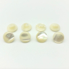Natural Mother of pearl round beans for clothes button design cutting brown shell women clothes small size fashion design lady
